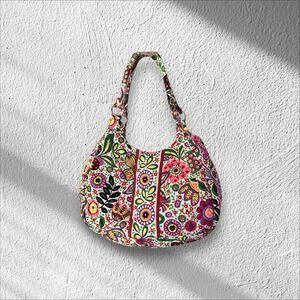 Vera Bradley VIVA LA VERA Hobo Shoulder Bag Purse -  Magnet Close Boho Chic